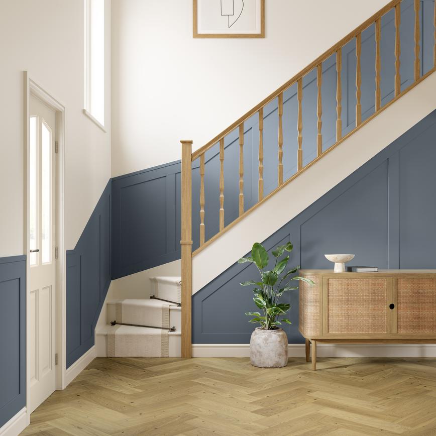 Howdens Right Hand Oak Stair Winder Box