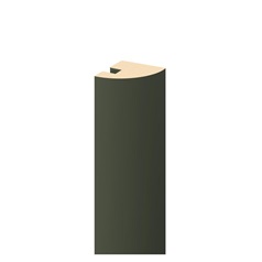 Super Matt Ash Green Curved Corner Post