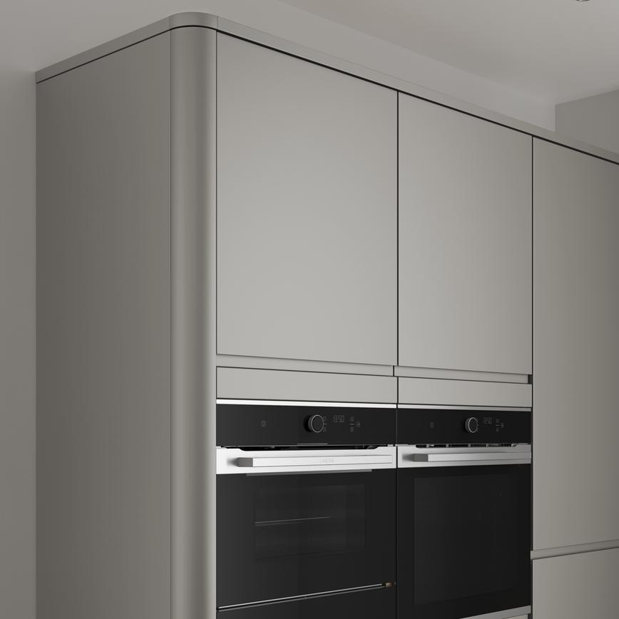 Clerkenwell Matt Metallic Titanium 16mm Tower Décor End