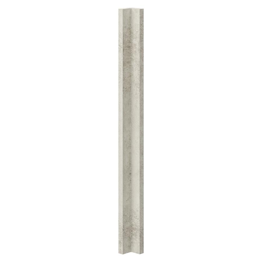 Hockley Textured White Stone 716mm x 54mm Full Height Rounded Base Corner Post