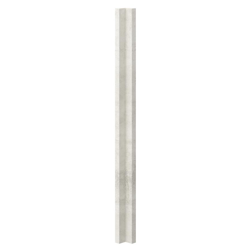Hockley Textured White Stone 716mm x 38mm Full Height Square Wall Corner Post