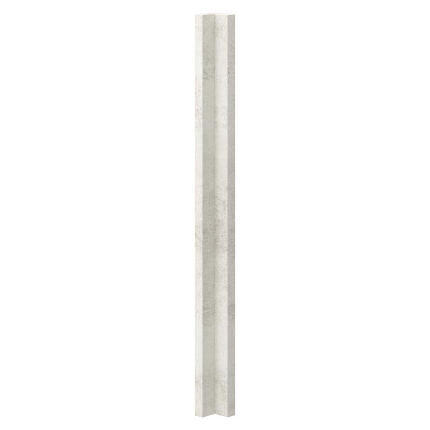 Hockley Textured White Stone 716mm x 50.5mm Full Height Square External Base Corner Post