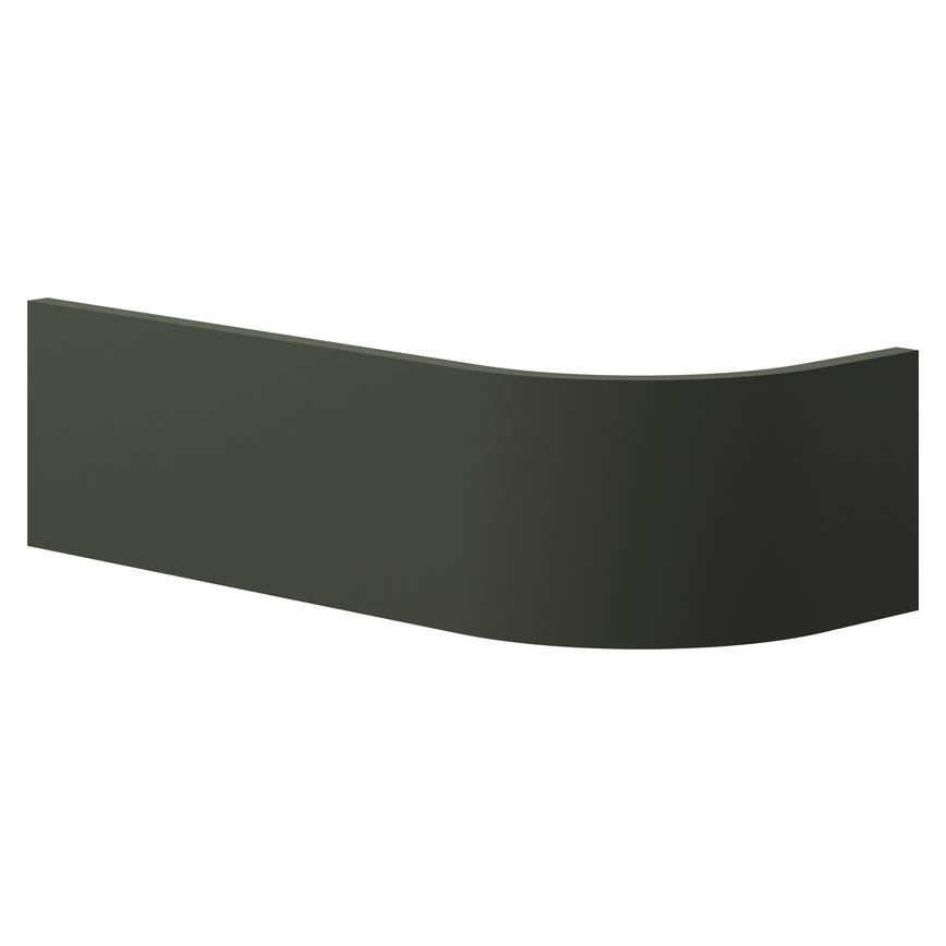 Frome Matt Ash Green 563mm x 165mm x 18mm Curved Plinth