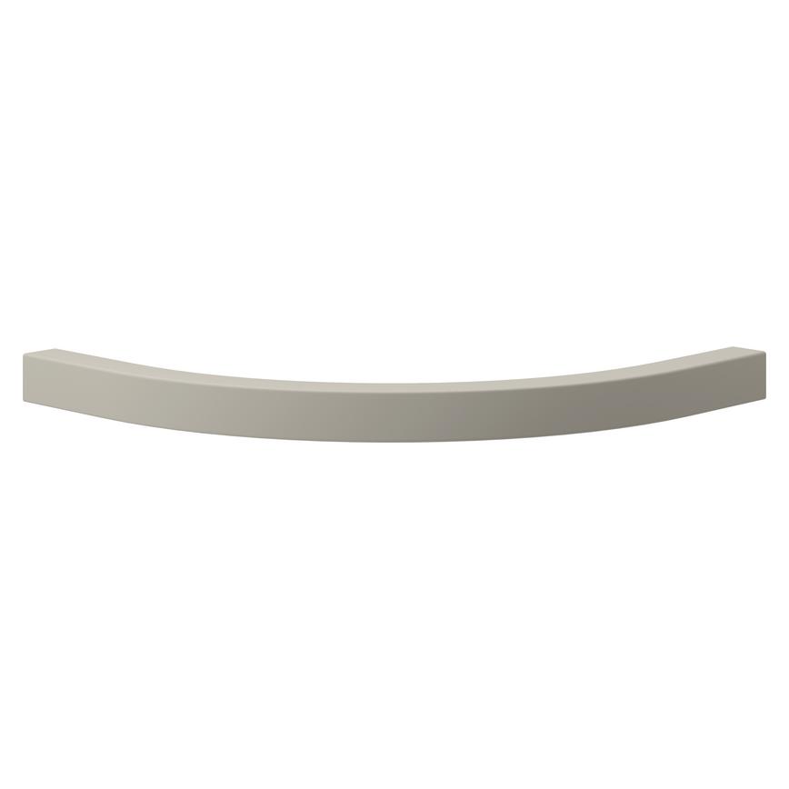 Matt Porcelain Curved Cabinet Cornice/Pelmet Return Square Profile