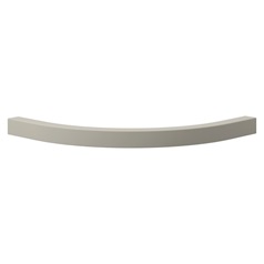 Matt Porcelain Curved Cabinet Cornice/Pelmet Return Square Profile