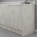 Hockley Textured White Stone 940mm x 595mm x 16mm End Panel