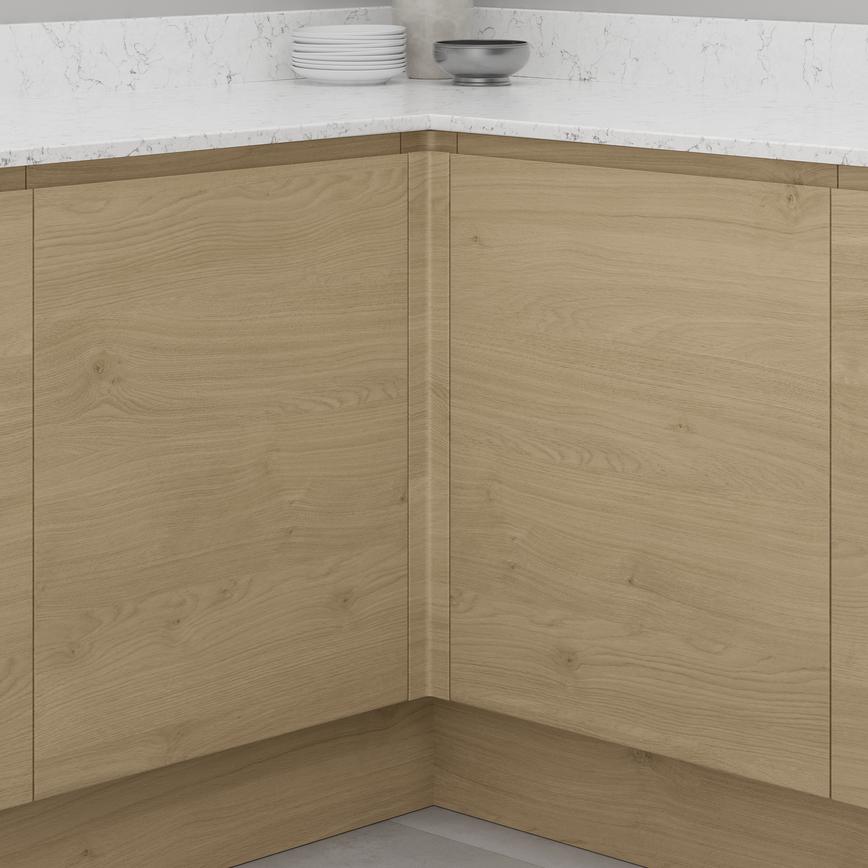 Clerkenwell Natural Oak Internal Full Hight Base/Carousel Corner Fillet 