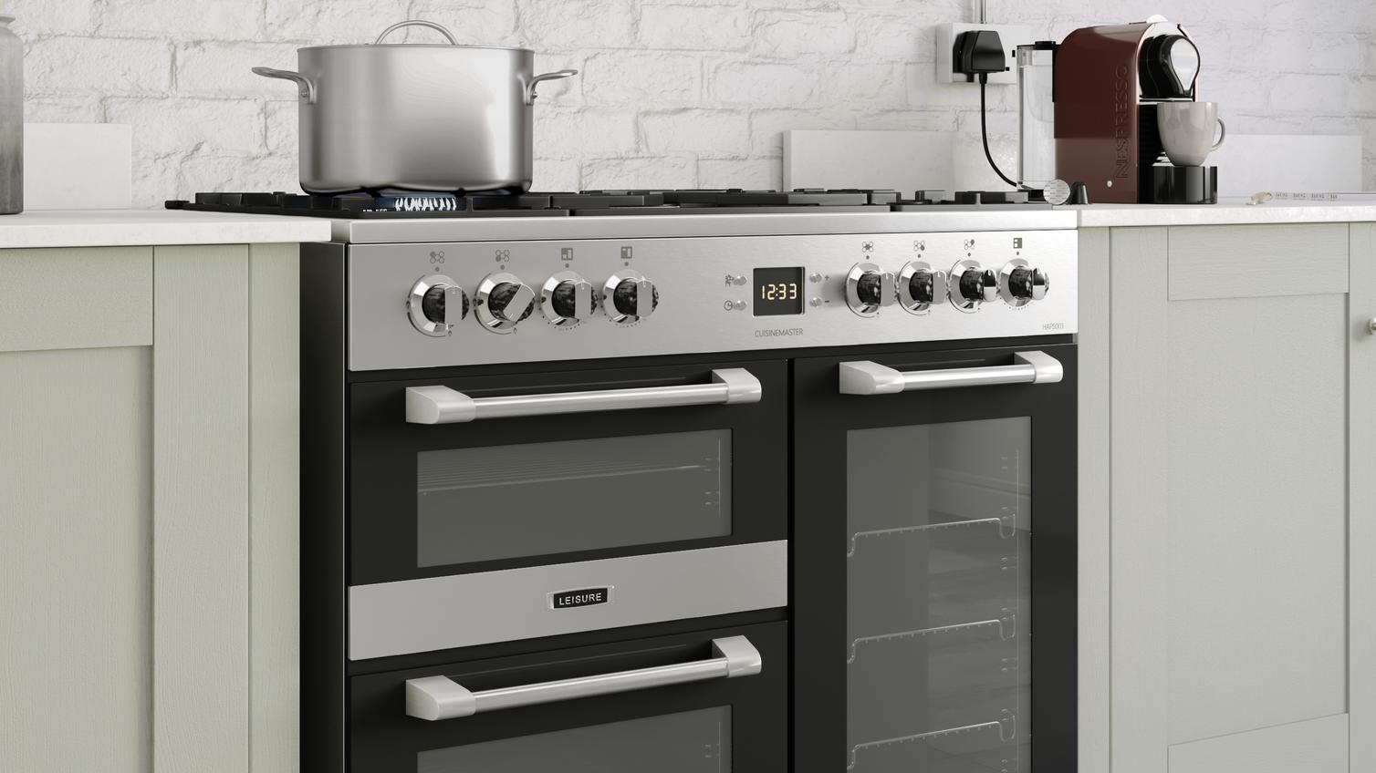 Tewkesbury Sage Green Leisure Range Cooker