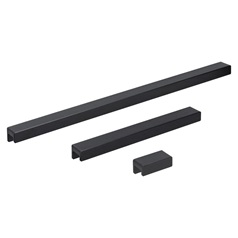 Black mounted trim handle group