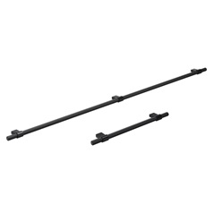 Black knurled T bar handle