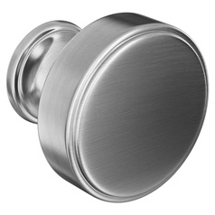 Brushed Nickel Stepped Knob Handle