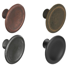 Antique Classic Disc Cupboard Door Knob 37mm