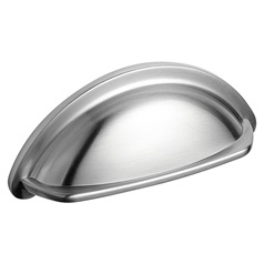 Brushed Nickel Cup Cupboard Handle 94mm
