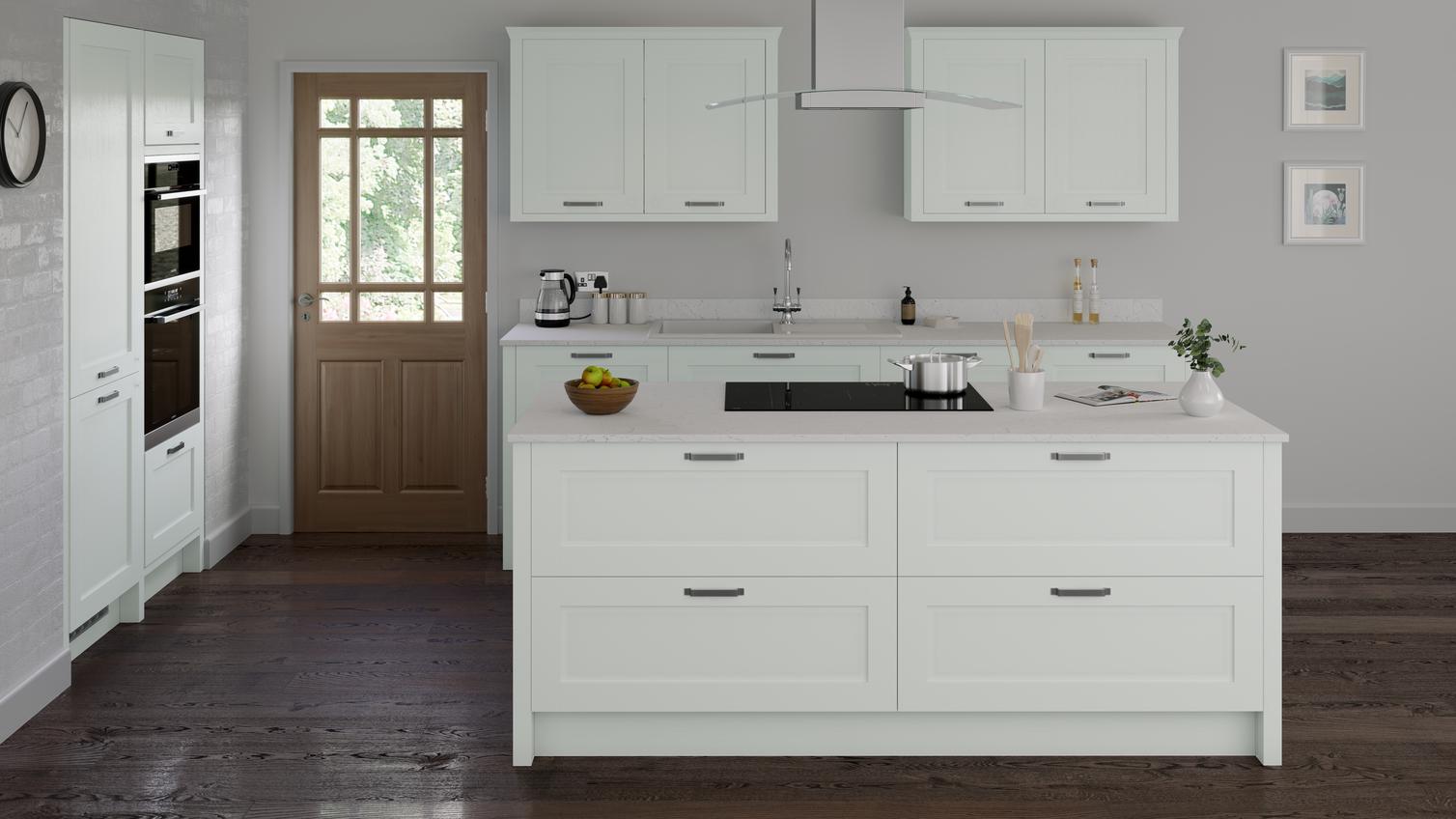 Chilcomb Paintable Blue EKES Island Main Set Shot