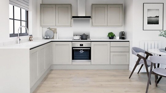 Chilcomb Dove Grey Linear EKES LShape