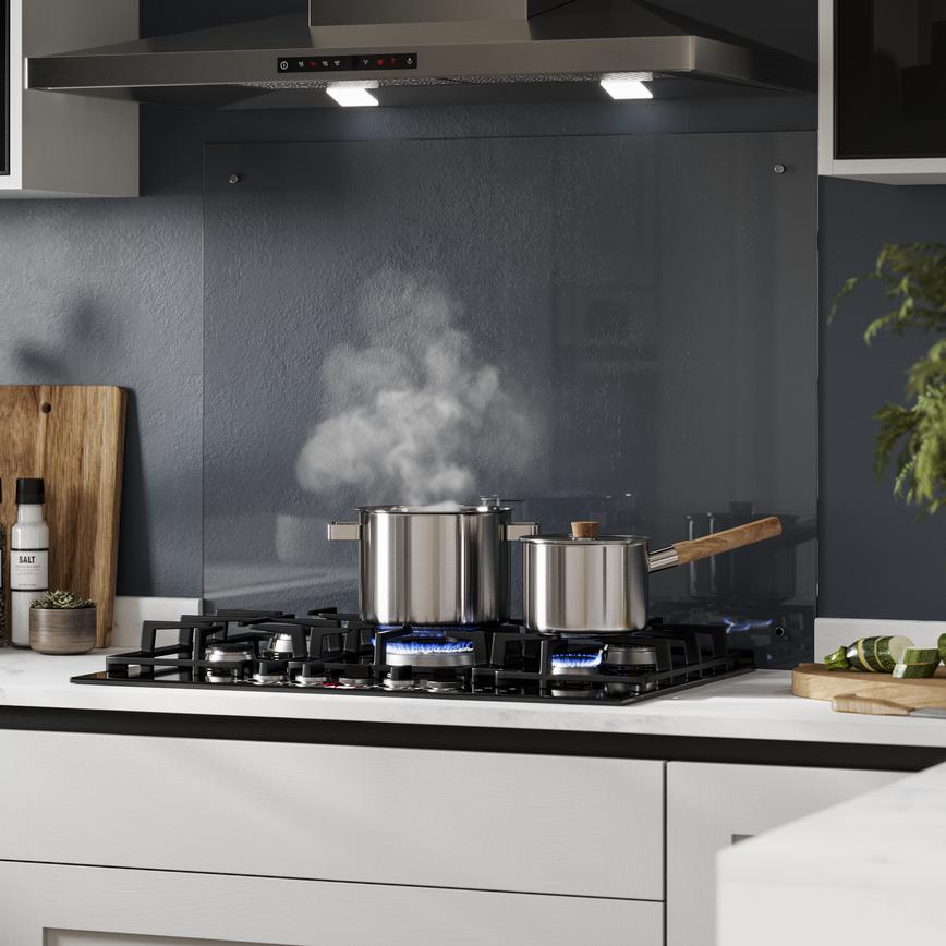 Chilcomb Dove Grey Handleless Hob