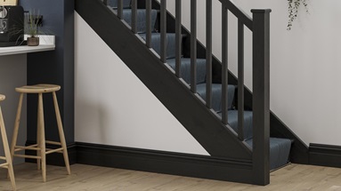 Chilcomb Dove Grey Handleless Stairs Cameo