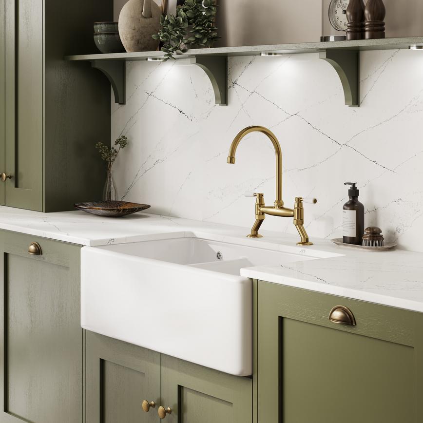 Chilcomb Paint To Order Olive Sink And Tap 