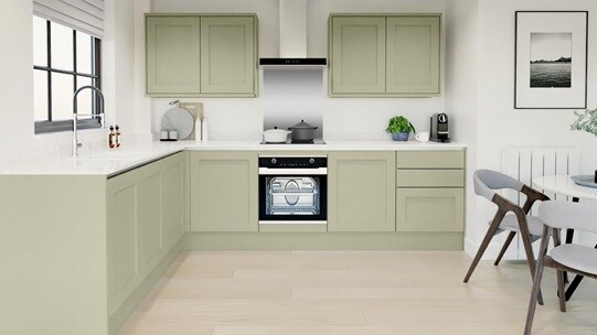 Chilcomb Sage Green Linear EKES LShape