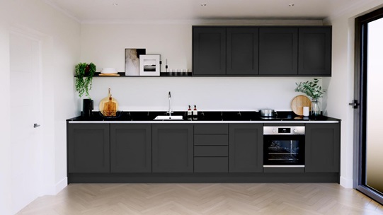 Chilcomb Charcoal Handleless Single Wall_