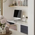 Chilcomb Navy Handleless Desk Cameo