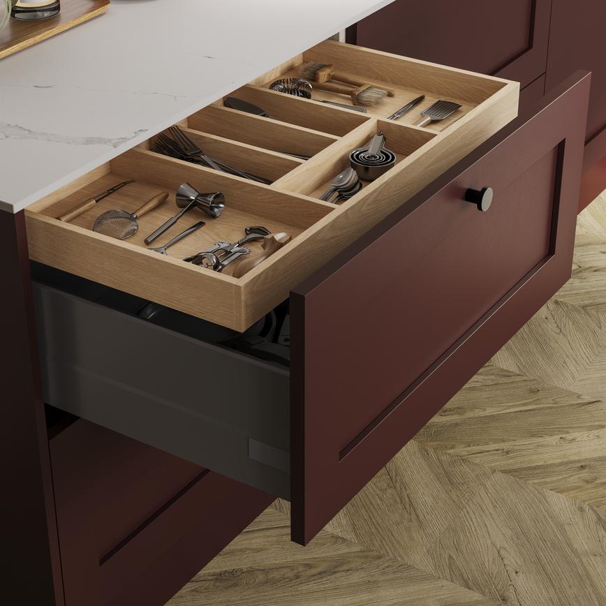 Chilcomb Paint To Order Garnet Red Cutlery Drawer Storage