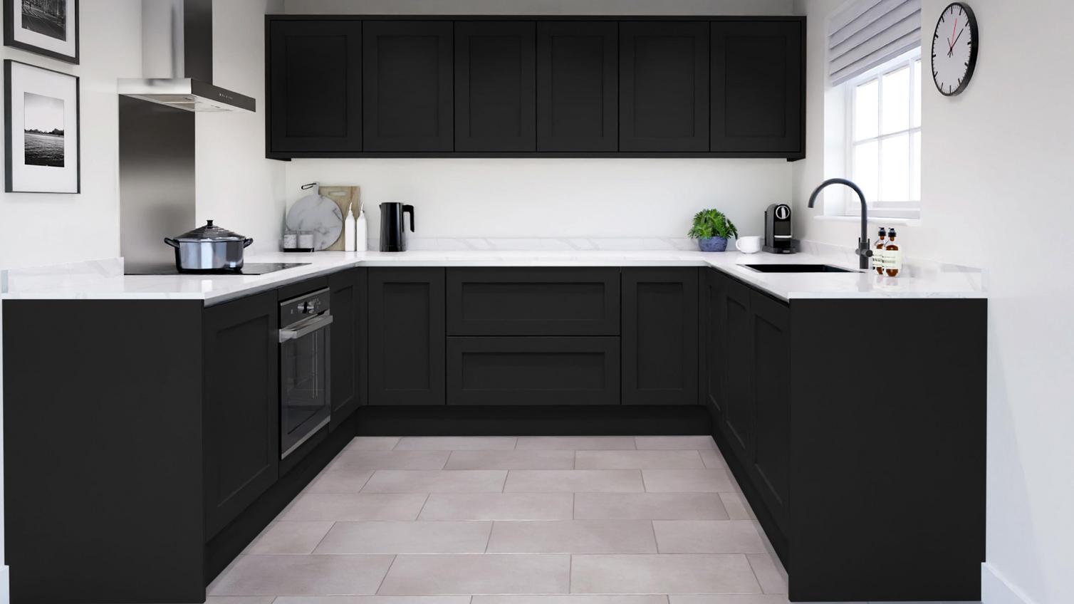 Chilcomb Black Handleless EKES Set Shot U Shape