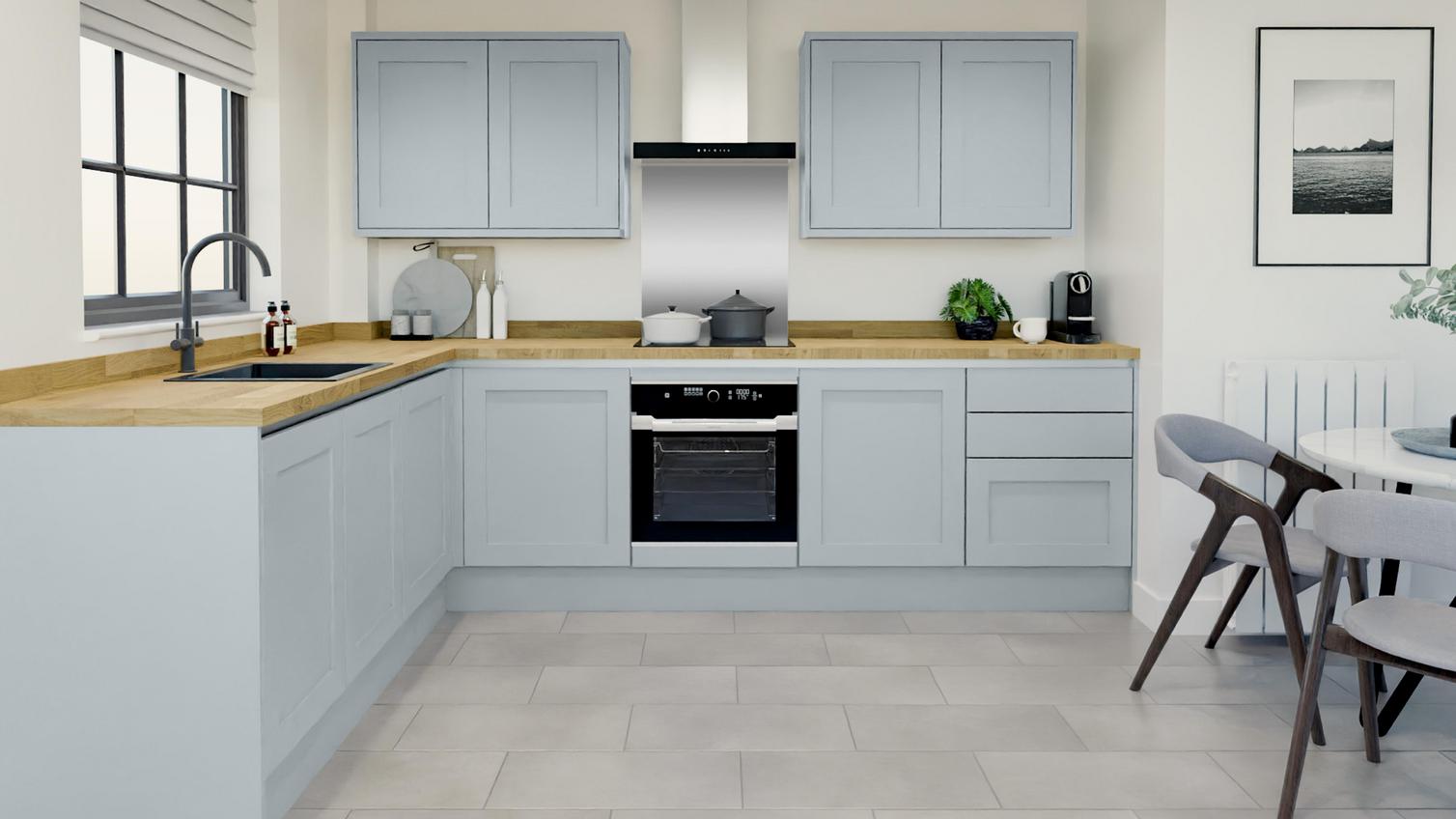 Chilcomb Mist Handleless EKES Set Shot L Shape 