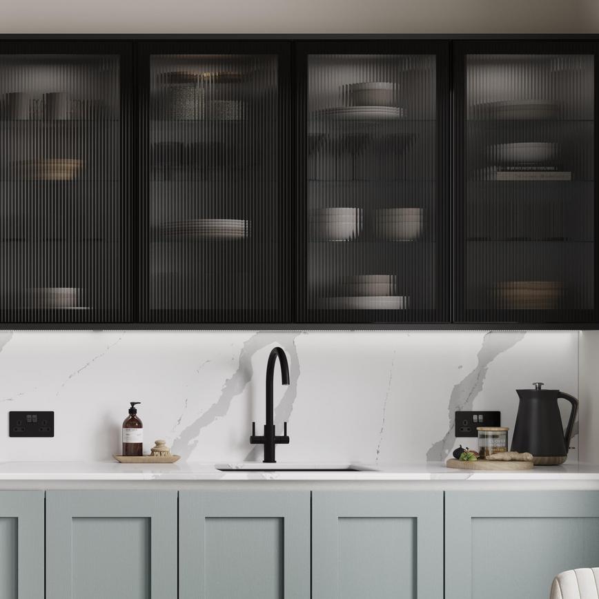 Chilcomb Seafoam Handleless Storage