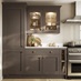 Chilcomb Inframe Truffle Glazed Wall Unit With LED Lights