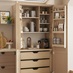 Chilcomb Terracotta Handleless Storage Larder Full Height