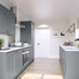 Elmbridge Inframe Dusk Blue Galley Kitchen