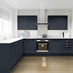 Elmbridge Inframe Navy L Shape Kitchen
