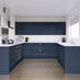 Elmbridge Inframe Navy U Shape Kitchen