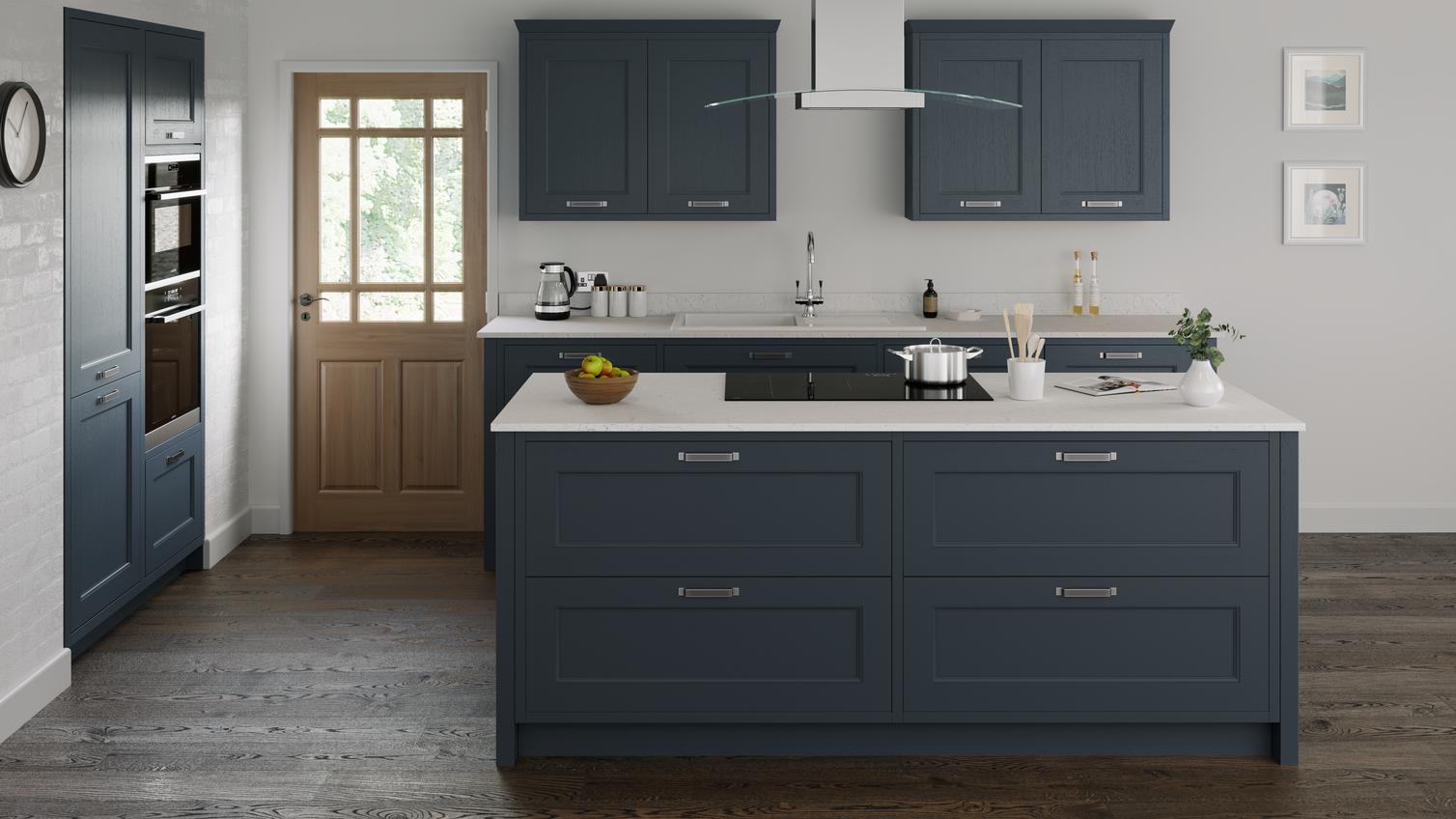 Elmbridge Inframe Paintable Island Kitchen