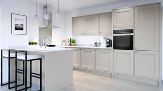 Elmbridge Inframe Pebble Peninsula Kitchen