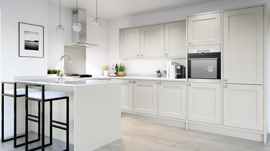 Elmbridge Inframe Porcelain Peninsula Kitchen