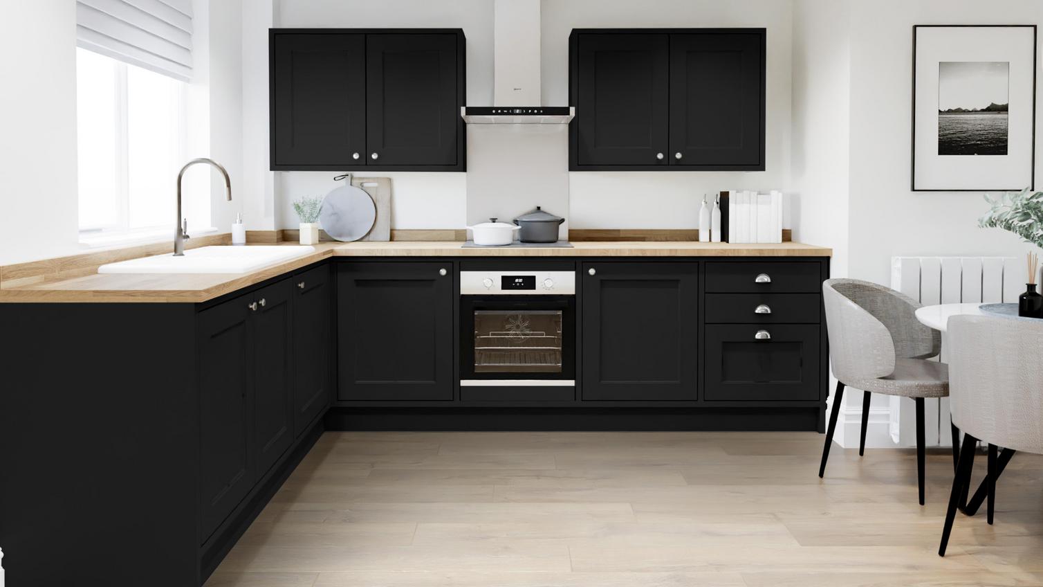 Elmbridge Black Inframe EKES Set Shot L Shape 