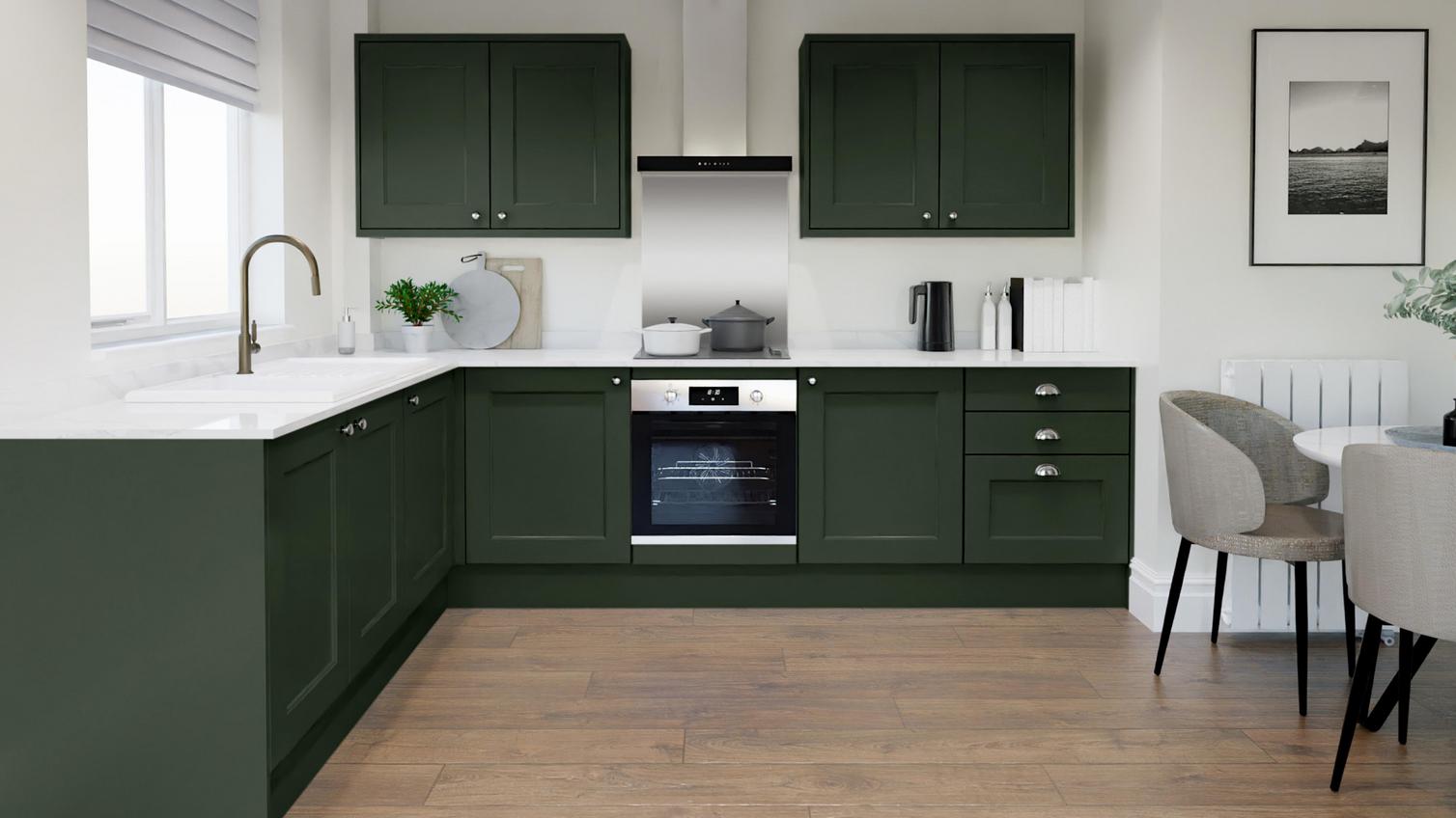 Elmbridge PTO Fir Green EKES L Shape