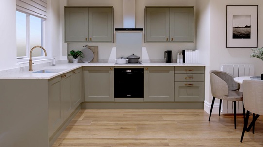 Elmbridge Estate Green EKES L Shape