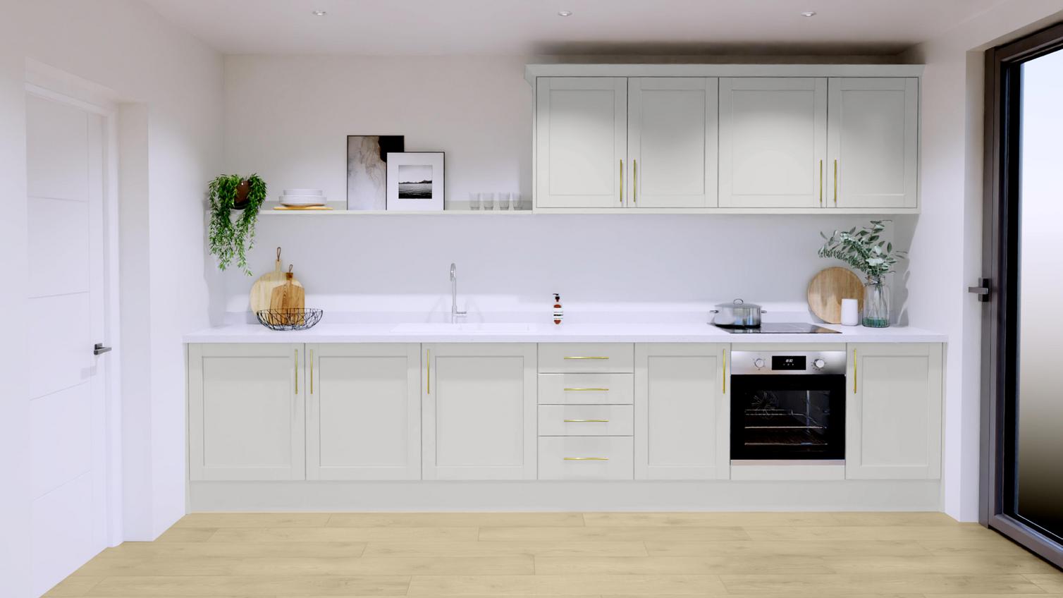 Witney Dove Grey EKES  Set Shot Single Wall