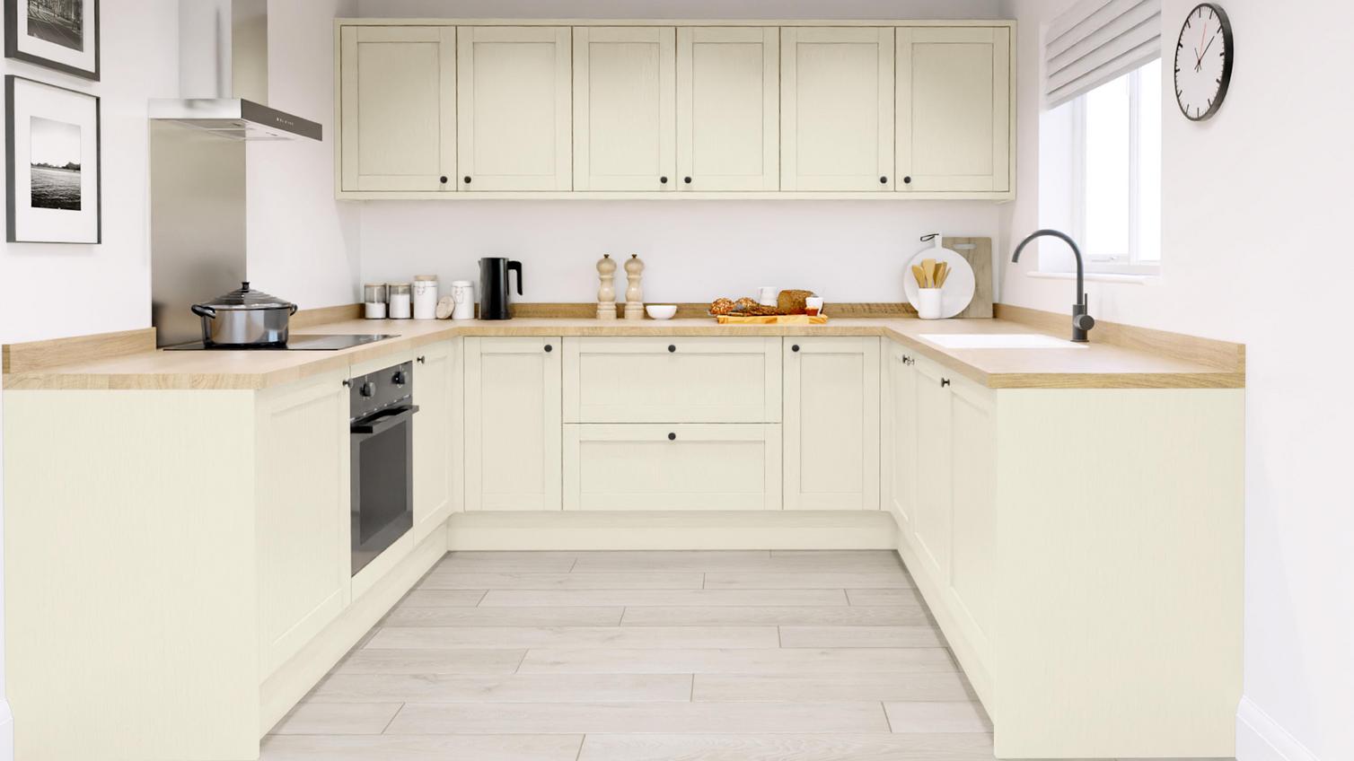 Allendale Antique White EKES U Shaped Main Set Shot