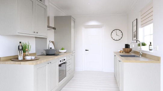 Allendale Dove Grey EKES Galley Main Set Shot