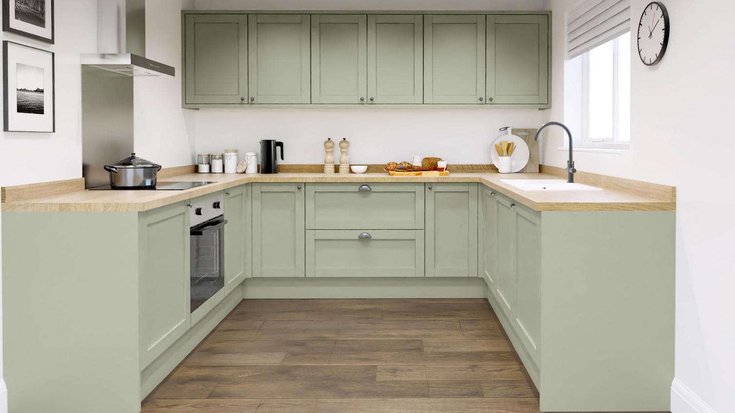 Allendale Sage Green UShaped EKES