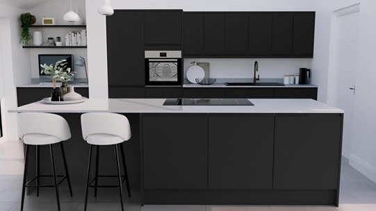 Clerkenwell Gloss Charcoal EKES Island