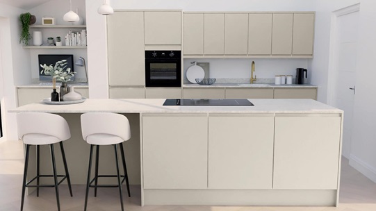 Clerkenwell Gloss Porcelain EKES Island