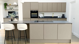 Clerkenwell Matt Metallic Titanium EKES Island