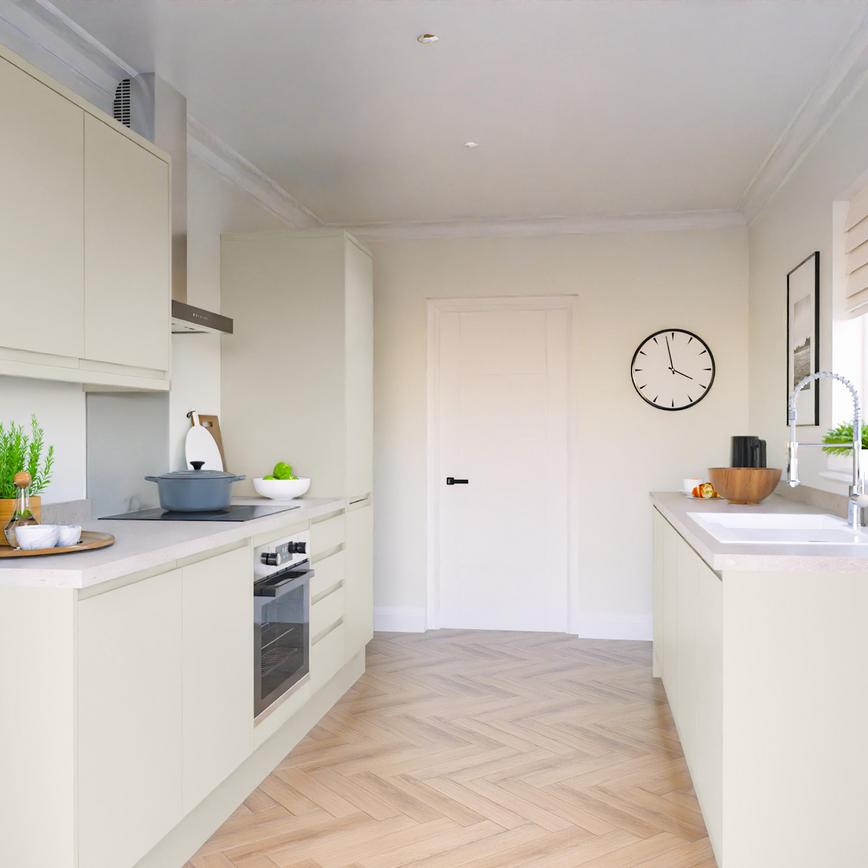 Clerkenwell Standard Super Matt Porcelain EKES Set Shot Galley CAD