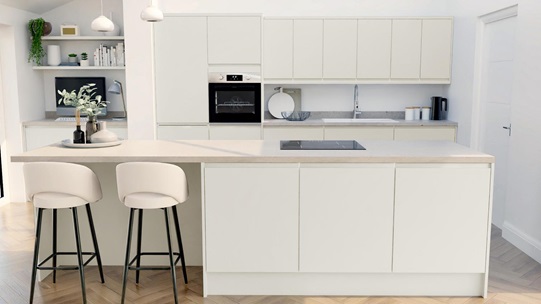 Clerkenwell Standard Super Matt Porcelain EKES Set Shot Island CAD