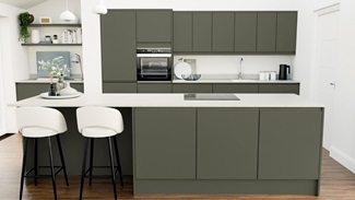 Clerkenwell Super Matt Ash Green EKES Island